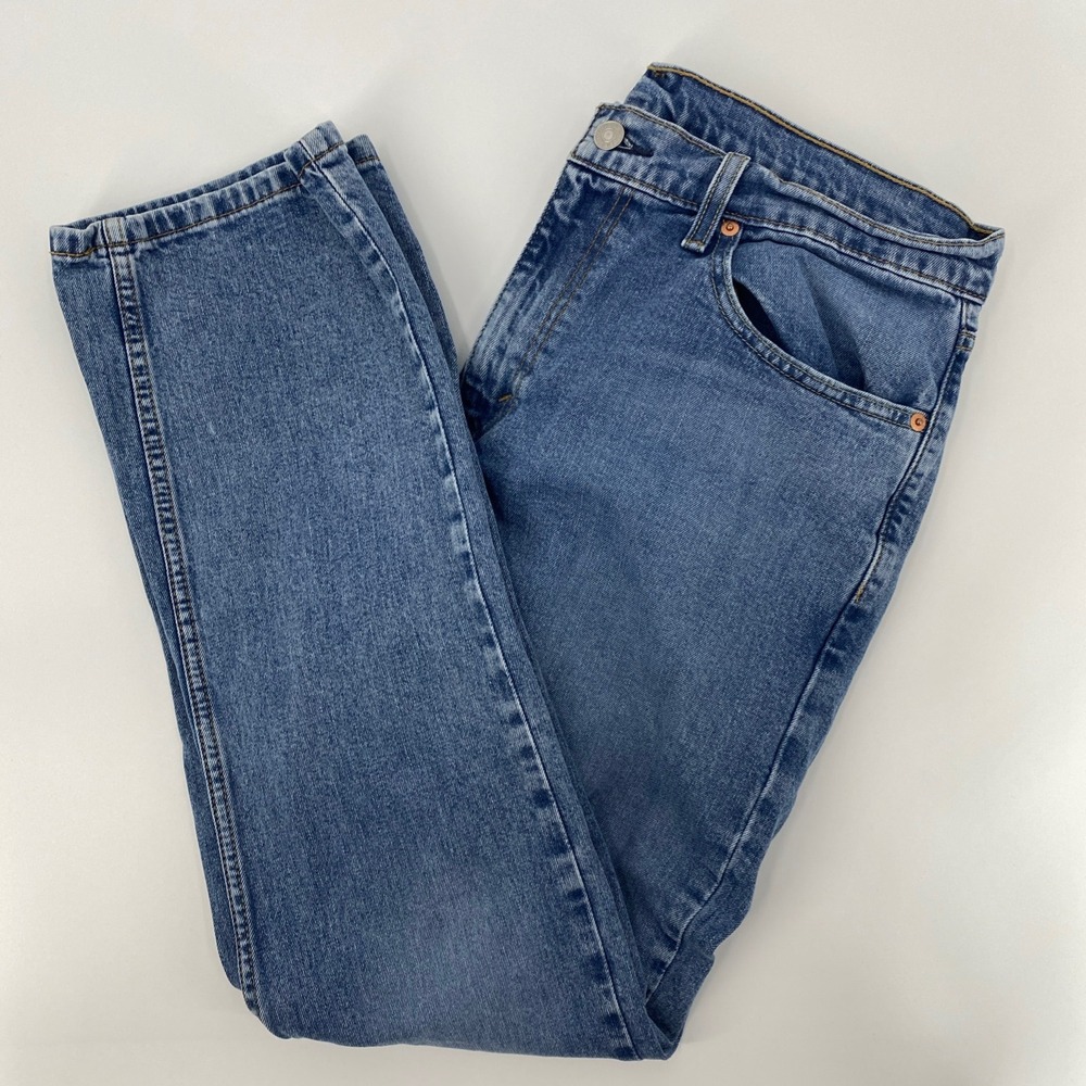 Levis 559 Relaxed Straight Jeans Mens Tag 33x32 Fits 34x30 Blue Everyday Chore